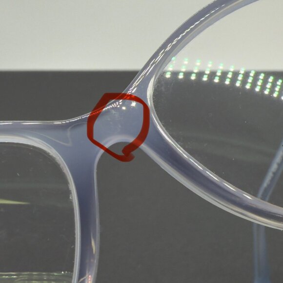 Tiffany & Co. Eyeglasses TF 2214-B 8298 Grey Blue Crystal Gold Frames Only READ - Picture 13 of 13